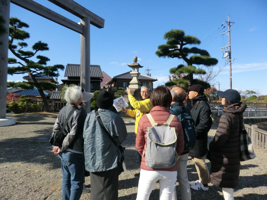 案内風景（七里の渡跡）