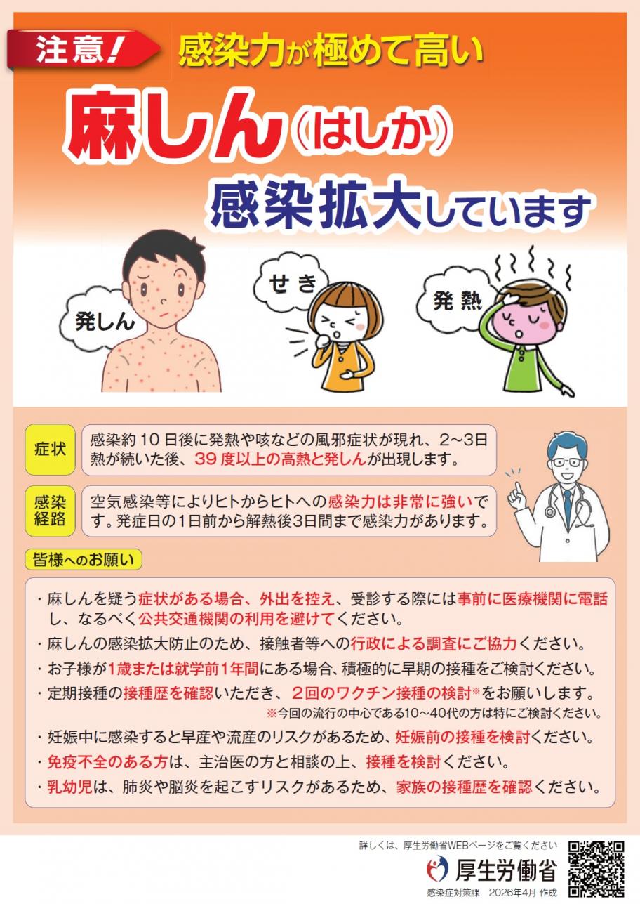 麻しん拡大