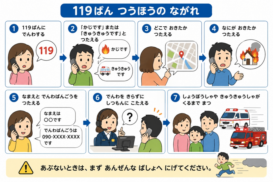119ひらがな説明