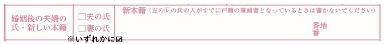 再婚時記載例