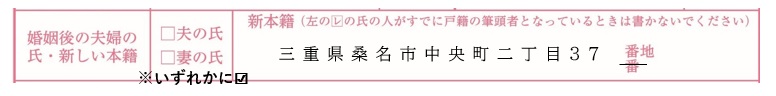 新本籍記載例
